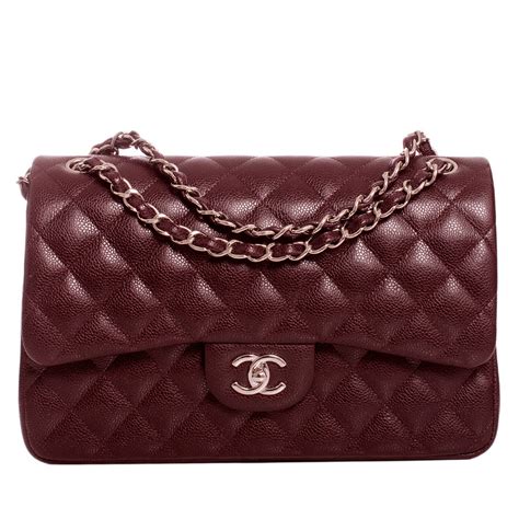 burgandy lining on chanel classic flap|chanel flap bags.